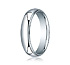 This classic 5mm comfort-fit band features a traditional domed profile with milgrain.