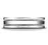 This 6mm comfort-fit carved design band features a high polished finish with milgrain and a round edge.
