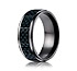 This awesome black 8mm comfort-fit Titanium band features Carbon Fiber between beveled edges.