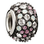 Jeweled Kaleidoscope - Pink and Black Swarovski