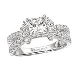 14KW RC SPLIT SHANK RING D.78CT, INCL .40CT PC CTR