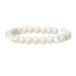 STRETCH BRACELET WITH 7-7.5MM FRESHWATER PEARLS, 7.25