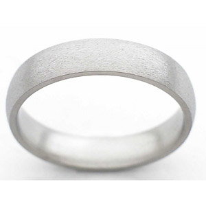 5MM DOMED TITANIUM BAND IN A STONE FINISH