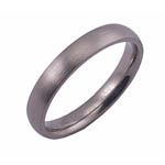 4MM DOMED TITANIUM BAND WITH SATIN FINISH