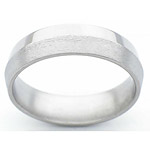 6MM PEAKED TITANIUM BAND WITH ONE PEAK POLISHED AND THE OTHER STONE.