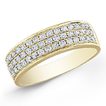 14k Yellow Gold Classic Pave Band
