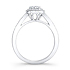 14k White Gold Double Halo Engagement Ring
