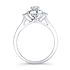 14k White Gold Diamond Halo Diamond Engagement Ring