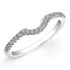 18k White Gold Diamond Pave Split Shank Bridal Ring Set