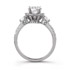 18k White Gold Elegant Halo Diamond Engagement Ring