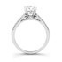 18k White Gold Channel Prong Diamond Bridal Set