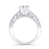 14k White Gold Prong Round Diamond Bridal Set